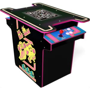 Arcade1Up Ms. PAC-Man Arcade Table with 12 Games: $871