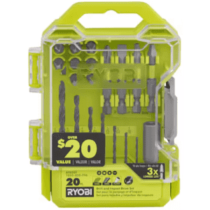 Ryobi 20-Piece Drill and Impact Drive Kit: $6