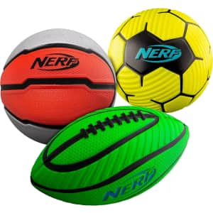 Nerf Mini Foam Sports Ball Set: $11