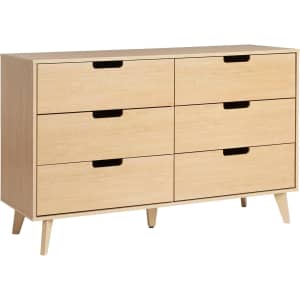 Walker Edison Modern 6-Drawer Dresser: $145 Walker Edison Modern 6-Drawer Dresser: $145