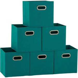Household Essentials 83-1 Foldable Fabric Storage Bin 6-Pack: $13 Household Essentials 83-1 Foldable Fabric Storage Bin 6-Pack: $13