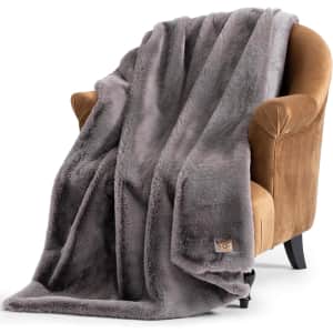 UGG Euphoria 50" x 70" Plush Faux Fur Throw Blanket: $61.05
