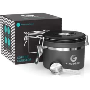 Coffee Gator Stainless Steel Coffee Grounds and Beans 11-oz. Canister: $10 w/ Prime