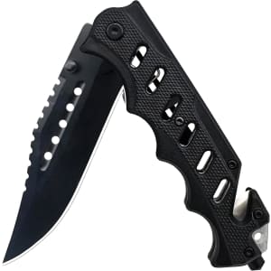 Folding Serrated Pocket Knife: $7.99
