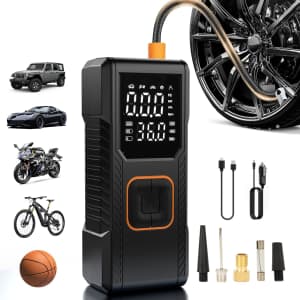 150-PSI Cordless Portable Tire Inflator & Air Compressor: $15 w/ Prime