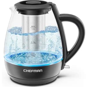 Chefman 1.8-Liter Electric Glass Tea Kettle: $20 Chefman 1.8-Liter Electric Glass Tea Kettle: $20