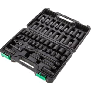 Amazon Basics 46-Piece 3/8" Drive Shallow / Deep Socket Set: $58 w/ Prime
