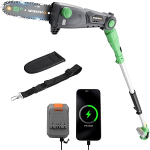 WorkProX 20V Cordless Pole Saw w/ Battery: $56.99 WorkProX 20V Cordless Pole Saw w/ Battery: $56.99