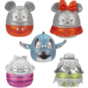 Squishmallows Disney 100 5-Piece Plush Set: $10