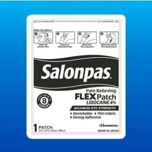 Salonpas Lidocaine 4% FLEX Patch: Free 1-ct. Sample