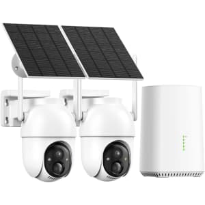 Aume 2K Wireless Outdoor Security Camera Kit: $90.99