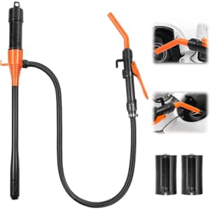 Battery Powered Siphon Fuel Transfer Pump: $27