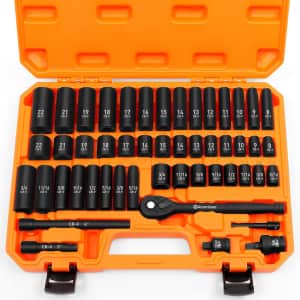 Amartisan 3/8" Drive Impact 50-Piece Socket Set: $26.39