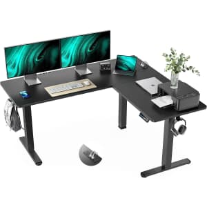 Marsail L-Shaped Adjustable Standing Desk: $189.55