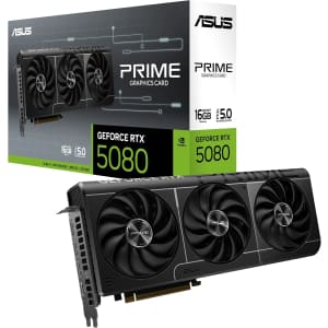 ASUS Prime GeForce RTX 5080 16GB GDDR7 PCIe 5.0 Graphics Card: $999.99