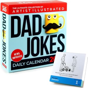 Dad Joke Desk Calendar 2026: $12