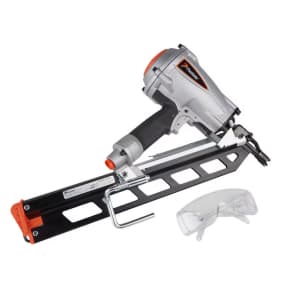 Paslode PowerMaster Plus 3-1/2" 30-Degree Pneumatic Roundhead Framing Nailer: $189