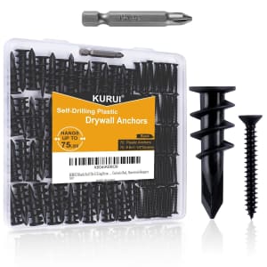 140-Piece Self Drilling Drywall Anchors Kit: $12
