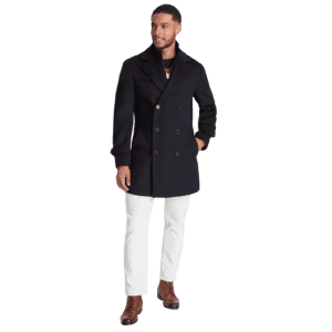 Michael Kors Men's Classic-Fit Wool Blend Solid Overcoat: $99.99