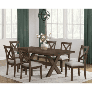 Lathan Dining Table and 6 Chairs: $900 Lathan Dining Table and 6 Chairs: $900