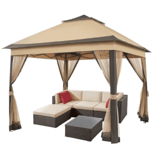 10x10-Foot Pop-Up Gazebo w/ Side Panels: $156 10x10-Foot Pop-Up Gazebo w/ Side Panels: $156