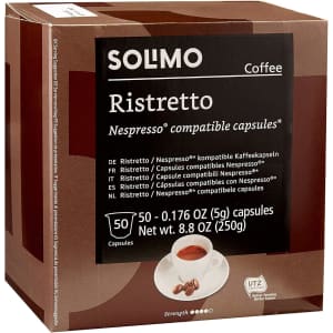 Solimo 50-Count Ristretto Capsules: $13.99 Solimo 50-Count Ristretto Capsules: $13.99