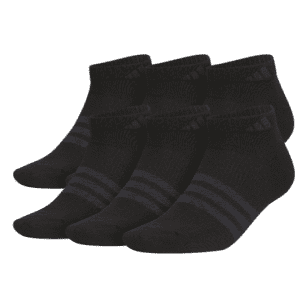 adidas Men's Superlite 3.0 Low Cut Socks 6-Pack: $7