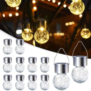 Gigalumi Outdoor Warm White Waterproof Solar Lights 12-Pack: $17 Gigalumi Outdoor Warm White Waterproof Solar Lights 12-Pack: $17