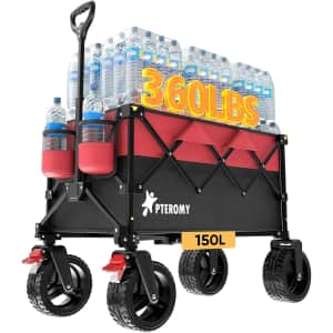 Pteromy 150L Collapsible Wagon: $32.49