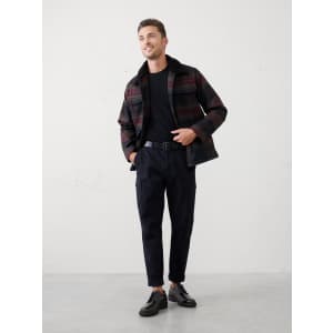Banana Republic Factory Men's Plaid Sherpa Jacket: $32