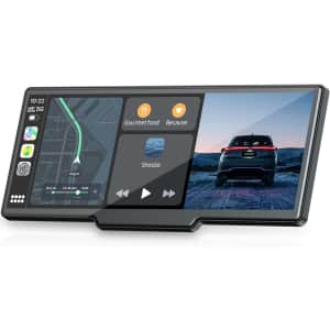 TopExplore 9.26'' CarPlay Screen w/ 2.5K Dash Cam & 1080p Backup Cam: $75.99