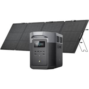 EcoFlow DELTA 2 Max 2048Wh Solar Generator w/ 220W Solar Panel: $1,049