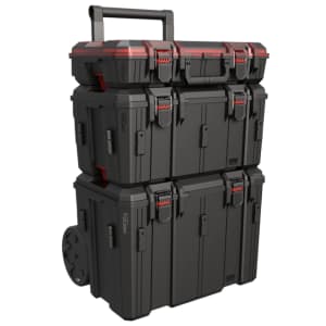 Hyper Tough Hyper Stack 3-Piece Modular Rolling Toolbox System: $59