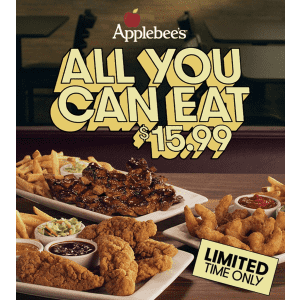 Applebee's All You Can Eat Special: $16