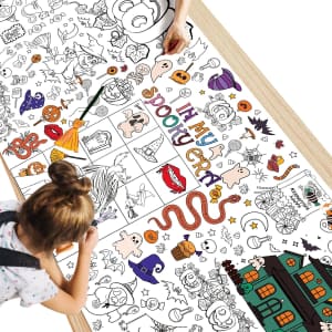 Halloween 30x72" Giant Coloring Poster/Tablecloth: $3.99 Halloween 30x72" Giant Coloring Poster/Tablecloth: $3.99