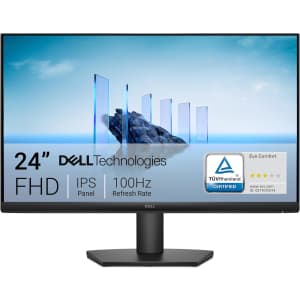 Dell 24" 1080p 100Hz IPS Monitor: $84.98 w/ Prime