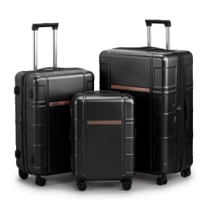 Zimtown 3-Piece Expandable Hardcase Luggage: $89.99