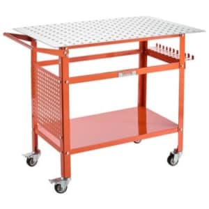 Vevor 40"x24" 800-lbs. Capacity Welding Table w/ Wheels: $112