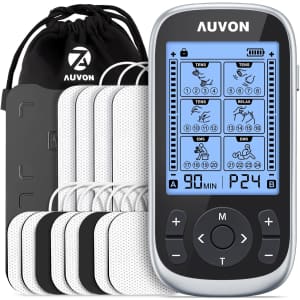 Auvon 3-in-1 TENS Unit Muscle Stimulator: $19.79