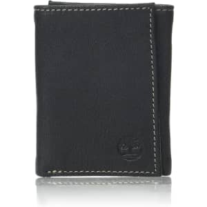 Timberland Men's Genuine Leather RFID Trifold Wallet: $9.90