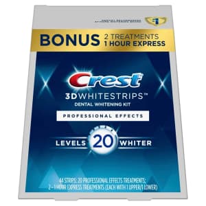 Crest 3D Whitestrips Professional Effects 22 Treatments Kit: $30 Crest 3D Whitestrips Professional Effects 22 Treatments Kit: $30