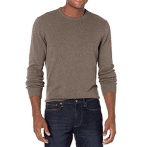 Amazon Essentials Men's 100% Cotton Crewneck Sweater: $7.99