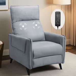 Flexispot Light Gray Massage Recliner Chair: $101.99