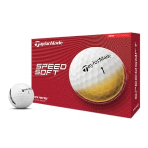 TaylorMade Speed Soft Golf Balls 12-Pack: $18