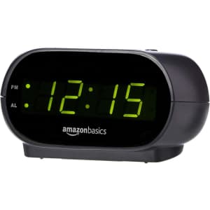 Amazon Basics Digital Alarm Clock: $6.29