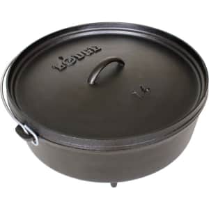Lodge 6-Quart Pre-Seasoned Cast Iron Camp Dutch Oven: $56