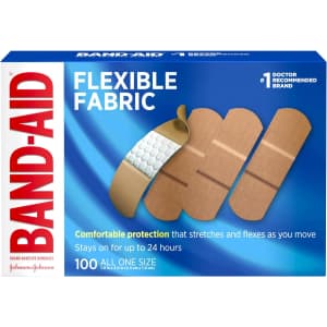 Band-Aid 100-Count Flexible Fabric Adhesive Bandages: $4.51 via Sub & Save