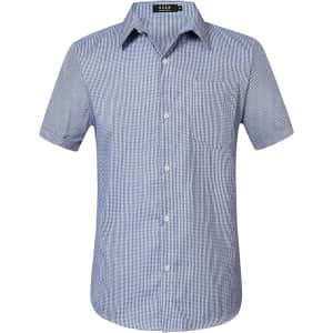 Men's Short Sleeve Button Down Shirt: $6.22