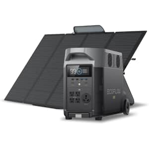 EcoFlow 3.6KWh DELTA Pro Solar Generator w/ 400W Portable Solar Panel: $1,799