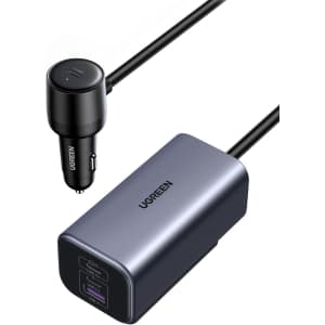 Ugreen 150W 4-Port USB-C / USB-A Car Charger: $32.99